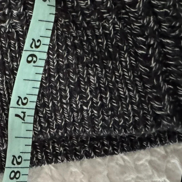 NWT TALBOTS Woven Knit Sweater 100% Cotton Long Sleeve Navy Crew Pullover Small - Picture 9 of 10